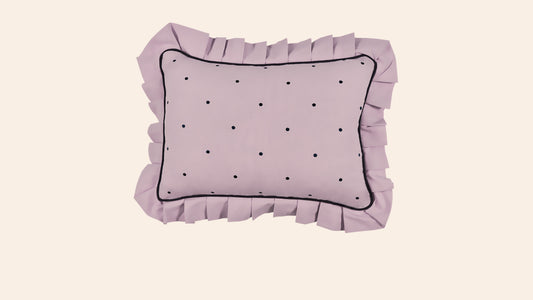 Dolce Dots Cushion, Parma Violet