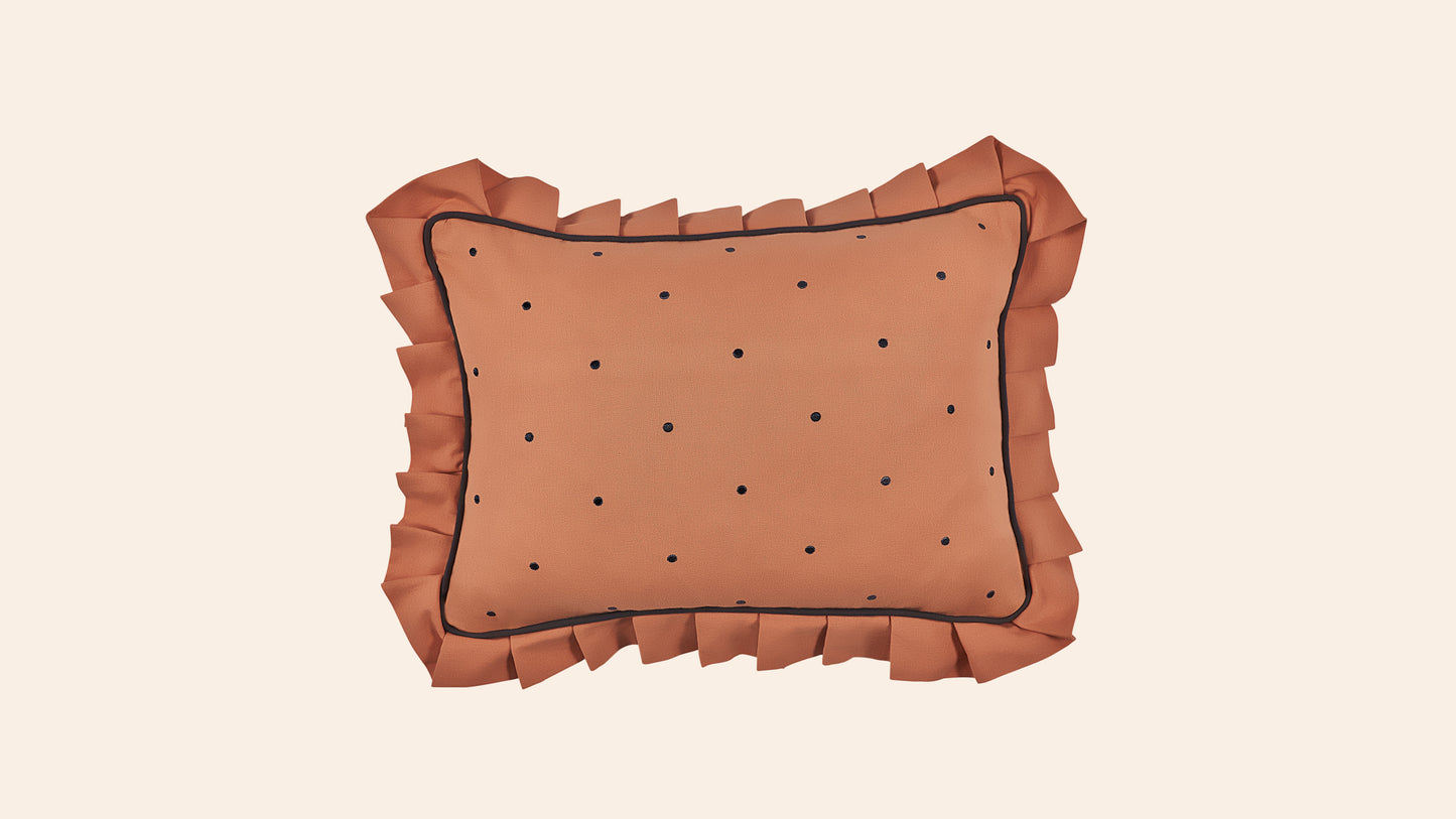 Dolce Dots Cushion, Biscotti