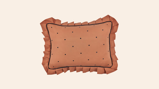 Dolce Dots Cushion, Biscotti