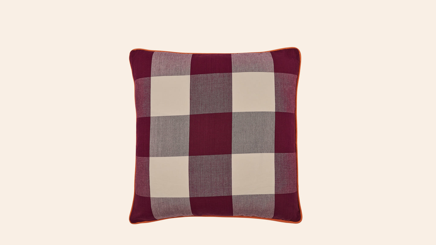 Cosmos Check Cushion, Fig