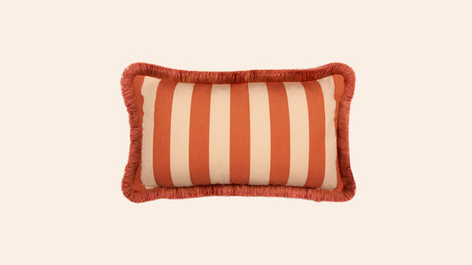 Sonia Stripe Cushion, Ginger