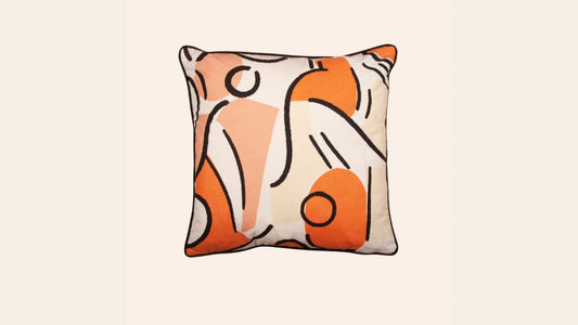 Orpha Cushion, Tangerine