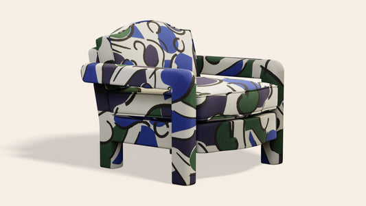 Elio Armchair in Orpha Seaweed